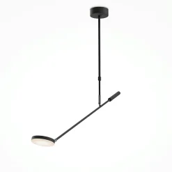Suspension noire LED – bras articulé avec 1 ampoule OCALA