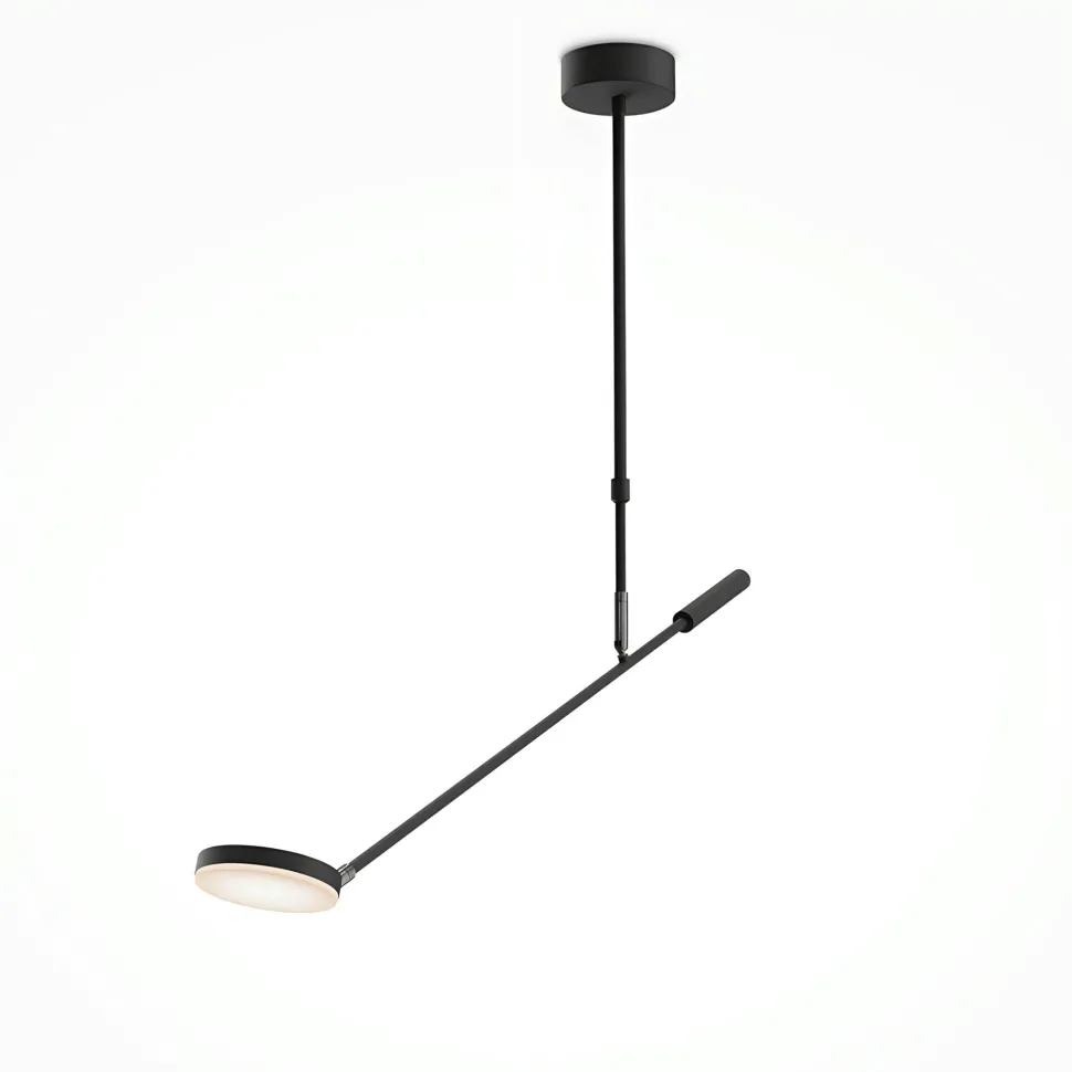 Suspension noire LED – bras articulés avec 2 ampoules OCALA