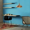 Suspension rustique en métal cuivré décor feuille SILE