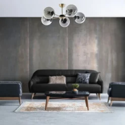 Suspension salon design - style araignée noir et or IGDIR