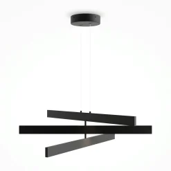 Suspension blanche LED – barres origami superposées SALEM