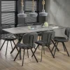 Table à manger contemporaine effet béton 190 cm HELSINKI