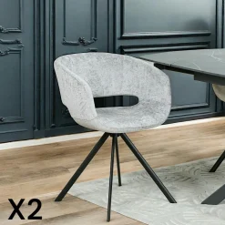Table à manger contemporaine effet béton 190 cm HELSINKI