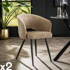 Table à manger en bois massif d'acacia avec bords arrondis 180 cm MELBOURNE