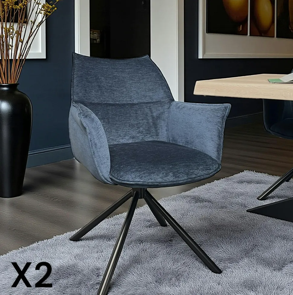 Table à manger en céramique noire mate forme ronde 140 cm BERGAME