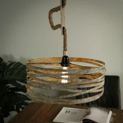 Table à manger extensible bois recyclé piètement effet laiton vieilli 140-180 cm ADÉLAÏDE