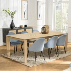 Table à manger extensible moderne 220-320 cm