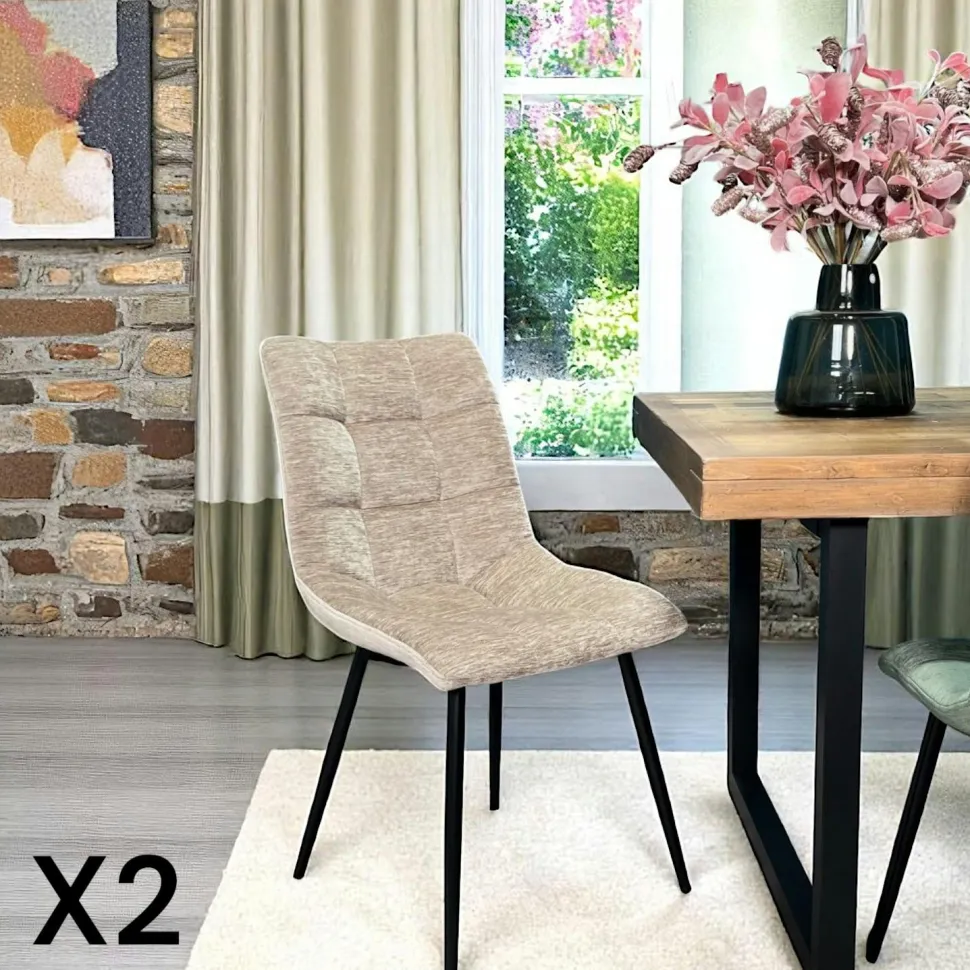 Table à manger moderne en bois de manguier avec pied central 215 cm CREEK