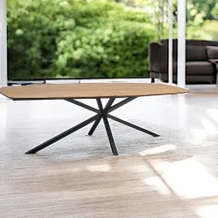 Table à manger ovale en bois de teck recyclé 2 m DEPOK