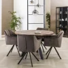 Table à manger ronde en bois D 120 cm HALIFAX
