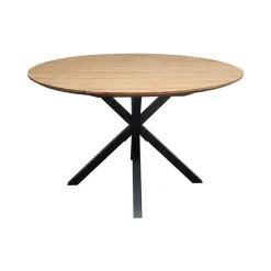 Table à manger ronde en bois de teck recyclé Ø 130 cm DEPOK