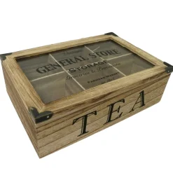 Table basse carrée en bois et métal ATELIER