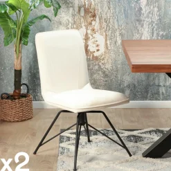 Table basse de jardin en aluminium blanc Ø 75 cm STOCKHOLM