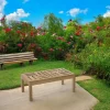 Table basse de jardin en Teck brut massif 100cm SUMMER