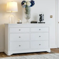 Table basse en teck et métal bords arrondis 85 cm SWING