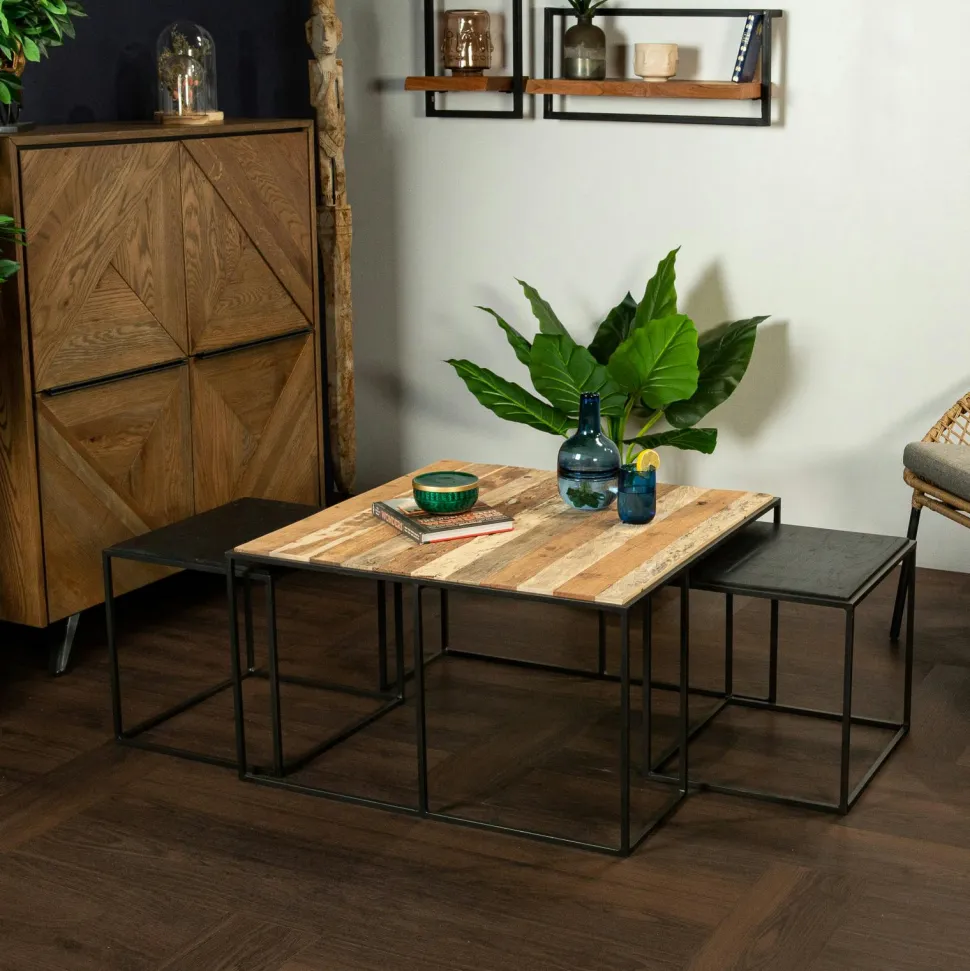 Table basse gigogne carrée DUMAI