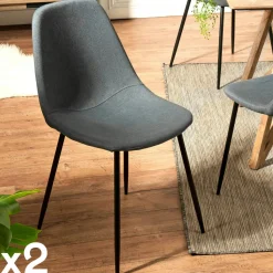 Table basse gigogne en céramique forme design (lot de 2 pièces) LOMBARDIE
