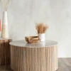 Table basse marbre et bois MASSA