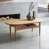 Table basse moderne en chêne clair DERBY