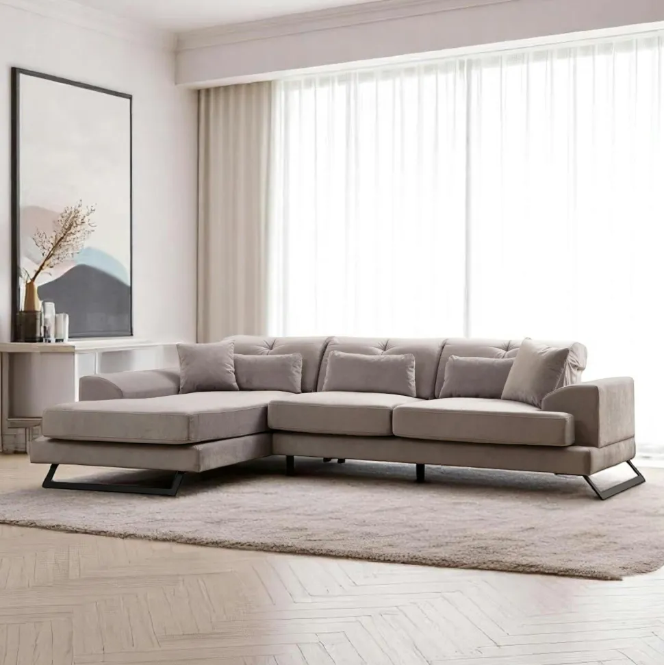 Table basse ronde effet bois blond ø80 cm MATERA