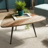 Table d'appoint triangulaire teck recyclé GM SWING