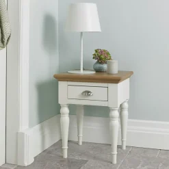 Table de chevet blanc ivoire PORTSMOUTH