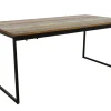 Table de Repas en Hévéa recyclé coloré et pieds métal 180x90x77cm LOFT COLORS
