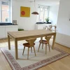 Table de repas Hévéa 180x90x76cm OLGA