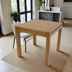 Table de repas Hévéa 80x80x76cm OLGA