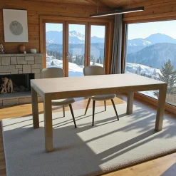 Table de repas Hévéa 180x90X75cm OLGA