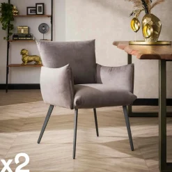 Table de repas moderne noire pieds chêne massif 220 cm PANAMA