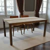 Table de repas rectangle Hévéa 160x85x76cm GALA