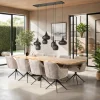 Table extensible 175/275 acacia bords irréguliers MELBOURNE