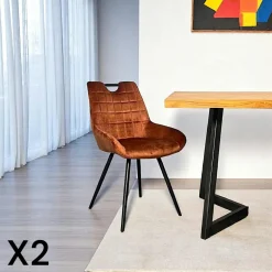 Table extensible céramique grise pied mikado 140-200 cm OTTAWA