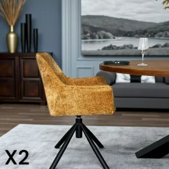 Table extensible en chêne blanc avec bords naturels 200 cm PALERME