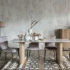 Table marbre et bois 200 cm MASSA