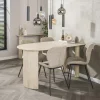 Table murale 4 pers. céramique effet travertin 140 cm ASCOLI