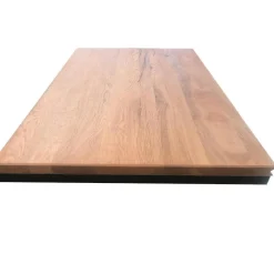 Table rectangulaire extensible en chêne brun 180 cm PALERME