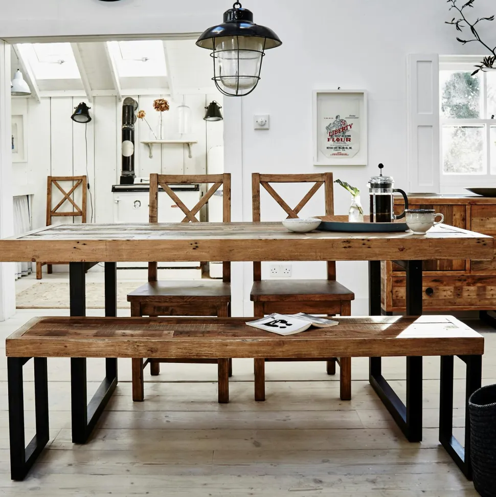 Table Repas Extensible Bois recyclé 180/240x90x77cm BRISBANE