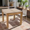 Table repas extensible hévéa 85/149cm GALA