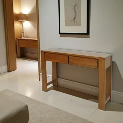 Table ronde extensible en chêne huilé 130 cm PALERME