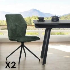 Table ronde extensible en chêne blanc 120 cm PALERME