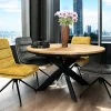 Table ronde extensible en chêne huilé 140 cm PALERME