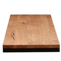 Table ronde extensible en chêne brun 120 cm PALERME