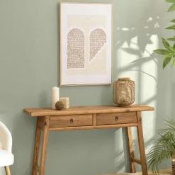 Tableau décor arches broderie coton 63 x 93 cm