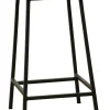 Tabouret en Hévéa recyclé coloré et métal 40x40x60cm LOFT COLORS