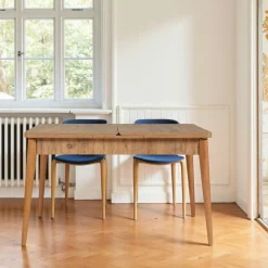 Étagère console effet bois clair 150 cm - 3 niveaux MARFA