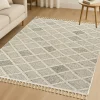 Tapis de salon beige – effet tresse, 120x180 cm ISTANBUL