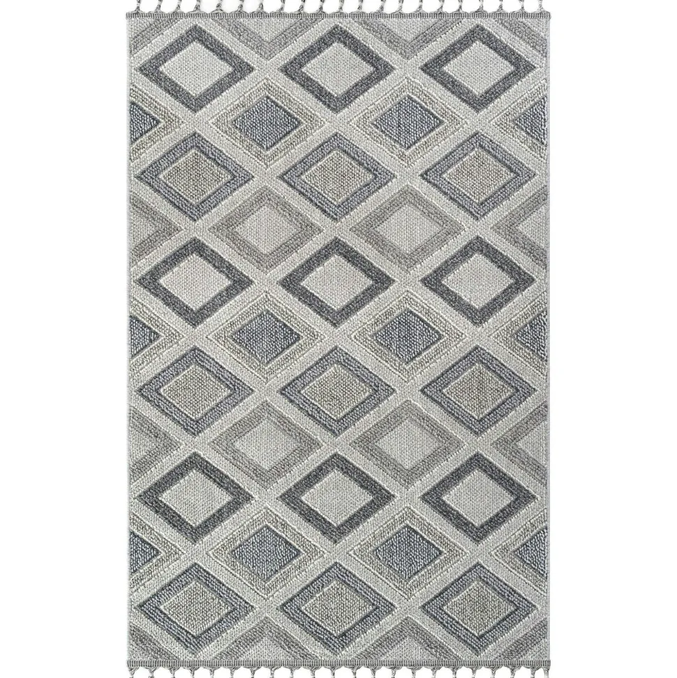 Tapis de salon beige – effet tresse, 120x180 cm ISTANBUL