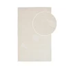 Tapis en laine blanc crème tufté main à motifs contemporains 160x230 cm FEZ